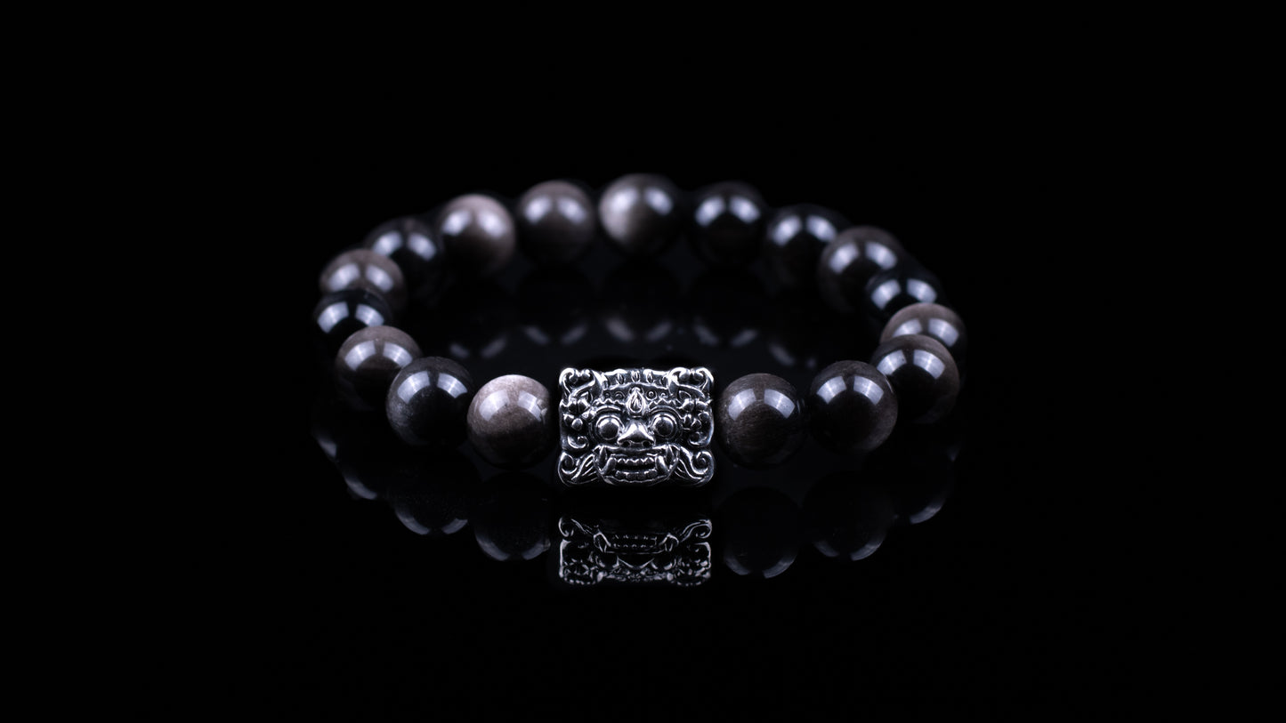 Barong Obsidian Bracelet